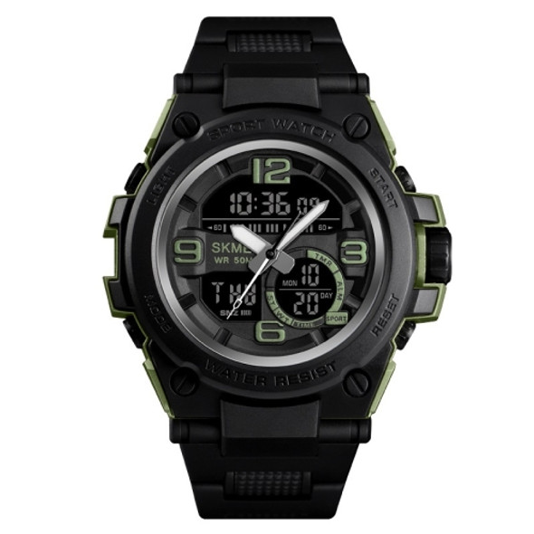 SKMEI 1452 Outdoor Sports Electronic Watch Multifunctional Waterproof Watch(ArmyGreen)