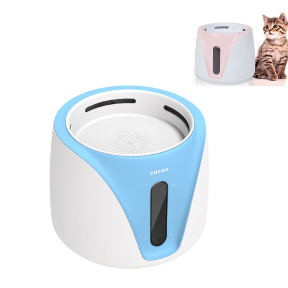 Pet Automatic Circulation Water Feeder Electric Running Water Anti-dry Burning Visual Water Level Drinking Machine, CN Plug, Style:Water Level(Blue)