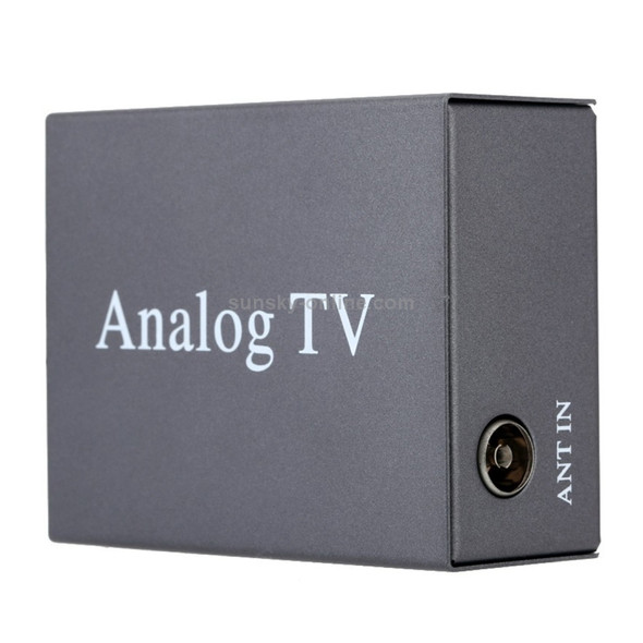 BLH-9224 Car Digital TV Simulation Receiver DVD Monitor Analog TV Tuner Box with Remote Control(Grey)