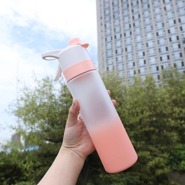 2 PCS 700ml Large-Capacity Fitness Outdoor Water Cup Portable Plastic Spray  Cup(Pink)