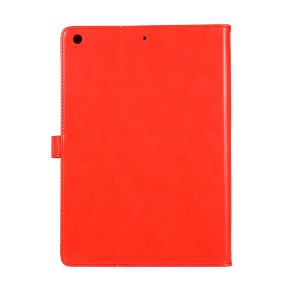 Crazy Horse Texture Horizontal Flip Leather Case with Buckle & Holder & Card Slots & Wallet & Photo Frame For iPad 9.7 2018 / 2017(Red)