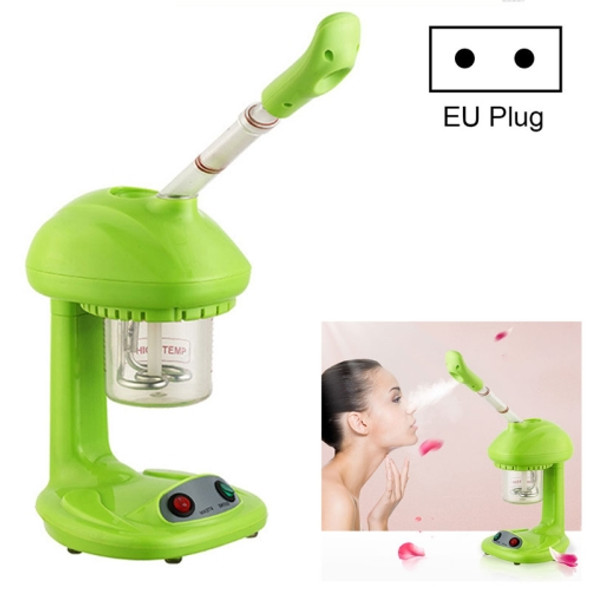 Household Face Steaming Device Beauty Humidifier Nano Face Steamer Automatic Alcohol Sprayer, Specification:EU Plug(Green)