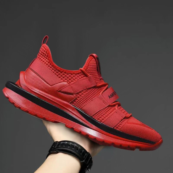 D-72 Men Sports Shoes Casual Breathable Running Shoes, Size: 40(Red)