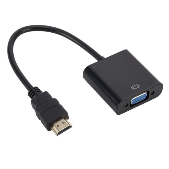 ZHQ008 HD HDMI To VGA Converter with Audio(Black)