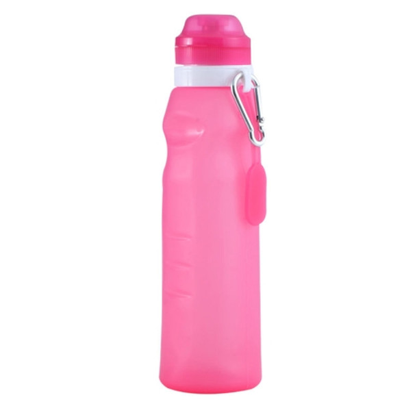 XC-282 600ml Silicone Folding Cup Out Camping Cycling Sports Kettle(Pink)