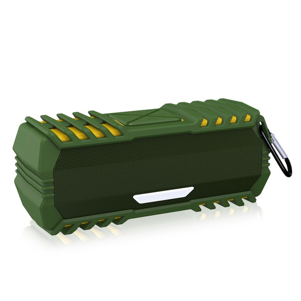 NewRixing NR-5015 Outdoor Portable Bluetooth Speakerr with Hook, Support Hands-free Call / TF Card / FM / U Disk(Green)