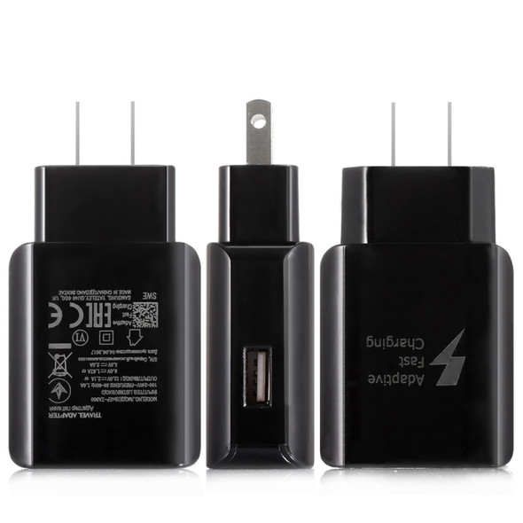 QC 2.0 D5 Fast Charger Travel Charge Adapter(US Plug Black)