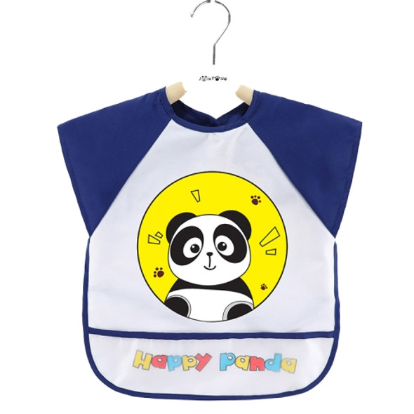 2 PCS Baby Eating Gown Children Waterproof Apron, Colour: Sleeveless Panda(110cm)