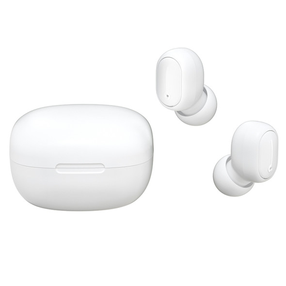 Mini Buds TWS IPX4 Waterproof Bluetooth Earphone with Magnetic Charging Box, Supports HD Calls(White)