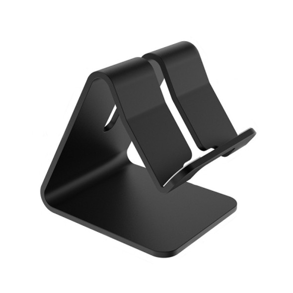 4 PCS Z1 Portable Desktop Phone Stand Lazy Tablet Stand, Colour: Aluminum Alloy（Black）