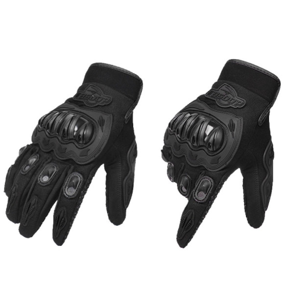 BSDDP RH-A010 Motorcycle Riding Gloves Anti-Slip Wear-resisting Outdoor Gloves, Size: L(Black)