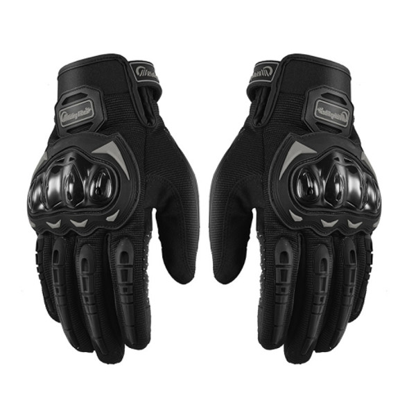 Riding Tribe MCS-17 Motorcycle Gloves Touch Screen Outdoor Riding Gloves, Size: L(Black)