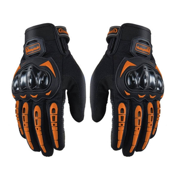 Riding Tribe MCS-17 Motorcycle Gloves Touch Screen Outdoor Riding Gloves, Size: L(Orange)