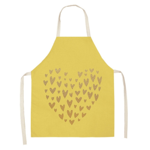 2 PCS Kitchen Linen Heart-Shaped Letters Fashion Sleeveless Apron, Specification: 45x56 cm(MeI6026)