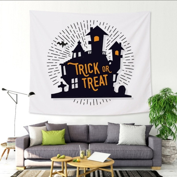 Halloween Background Wall Decoration Wall Hanging Fabric Tapestry, Size: 200x150 cm(Castle)