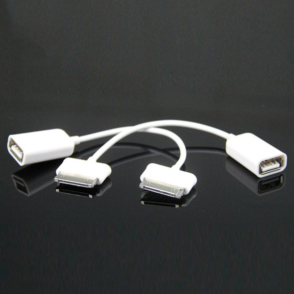 3 PCS U Disk Mouse Transfer OTG Adapter Cable(White)