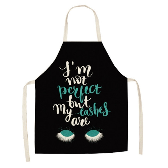 2 PCS Kitchen Linen Heart-Shaped Letters Fashion Sleeveless Apron, Specification: 45x56 cm(MeI609)