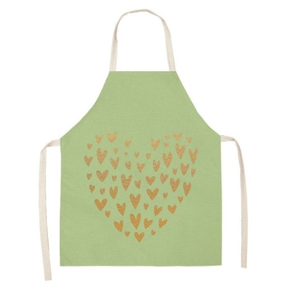 2 PCS Kitchen Linen Heart-Shaped Letters Fashion Sleeveless Apron, Specification: 45x56 cm(MeI6020)