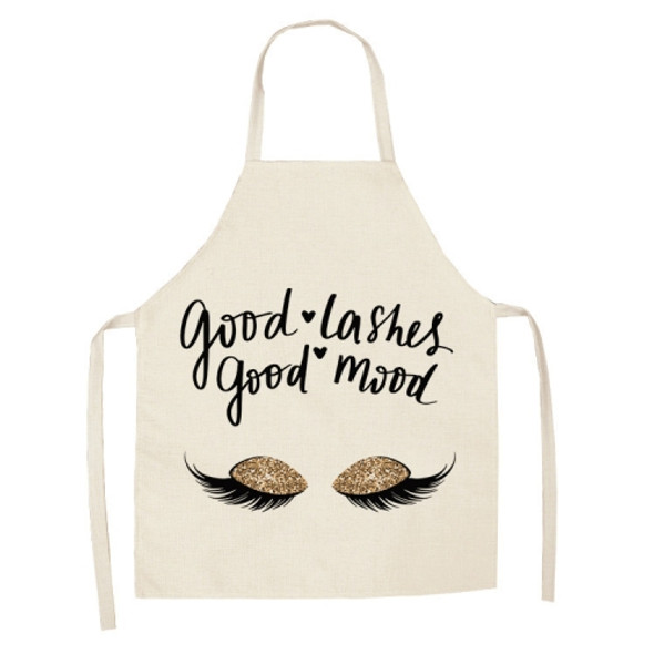 2 PCS Kitchen Linen Heart-Shaped Letters Fashion Sleeveless Apron, Specification: 45x56 cm(MeI6032)