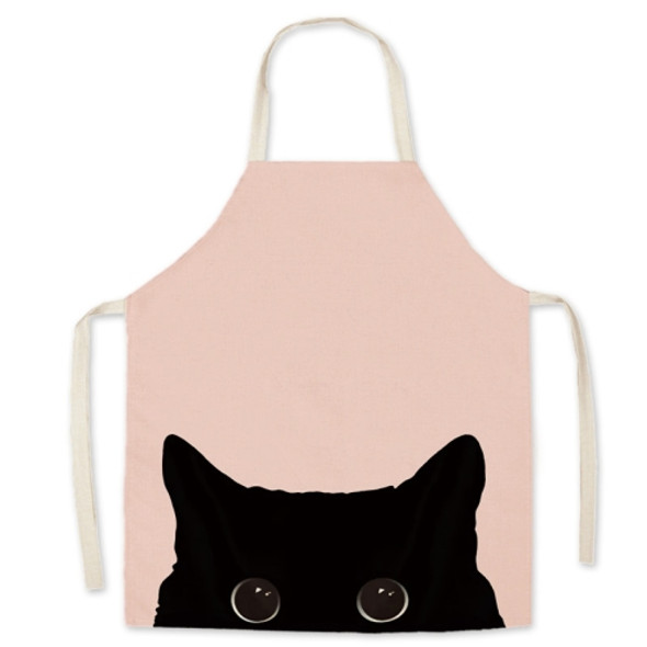 2 PCS Supermarket Household Kitchen Restaurant Workwear Sleeveless Apron, Specification: 65x75 cm(Cat Dog Series -8)