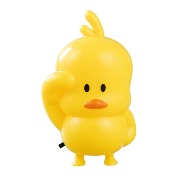 5 PCS 316 Cartoon Duck LED Bedroom Bedside Night Light Baby Nursing Energy-Saving Light, US Plug(Yellow)