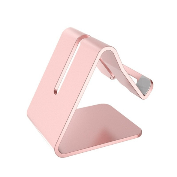 4 PCS Z1 Portable Desktop Phone Stand Lazy Tablet Stand, Colour: Aluminum Alloy（Rose Gold）