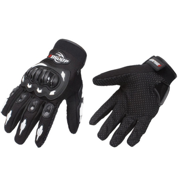 BSDDP RH-A010 Motorcycle Riding Gloves Anti-Slip Wear-resisting Outdoor Gloves, Size: XXL(White)
