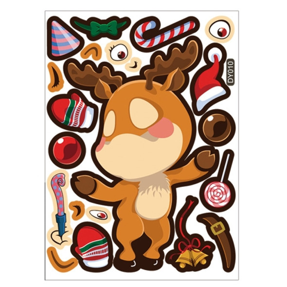 20 PCS Children Cartoon Christmas DIY Cute Emoji Stickers(Dy010)