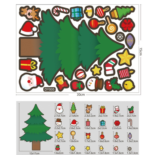 20 PCS Children Cartoon Christmas DIY Cute Emoji Stickers(DY005)