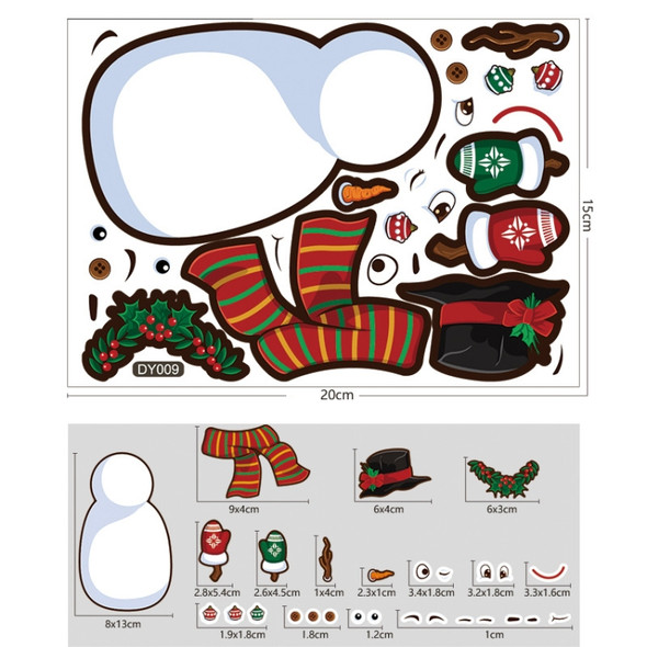 20 PCS Children Cartoon Christmas DIY Cute Emoji Stickers(DY009)