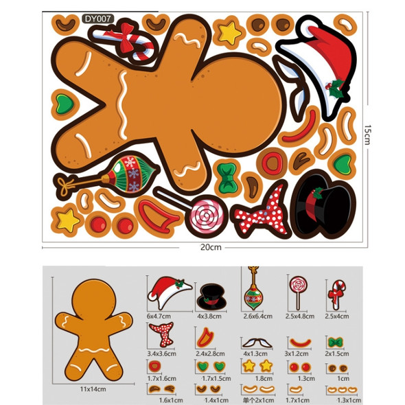 20 PCS Children Cartoon Christmas DIY Cute Emoji Stickers(DY007)