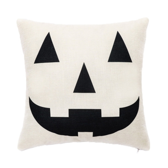 2 PCS SYSDWS23 45x45cm Halloween Ornament Pillowcase Digital Print Pillow Case Without Pillow Core(Ghost Smile)