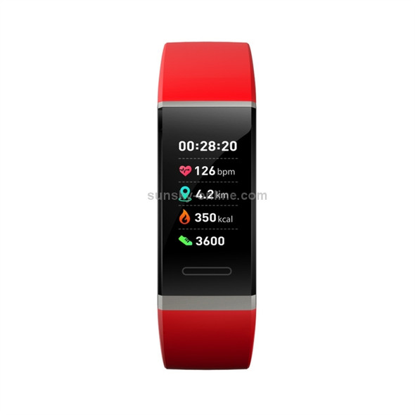 HAMTOD V11 0.96 inch TFT IPS Screen IP67 Waterproof Smart Watch Smart Bracelet, Support Call Reminder / Heart Rate Monitoring / Sleep Monitoring (Red)