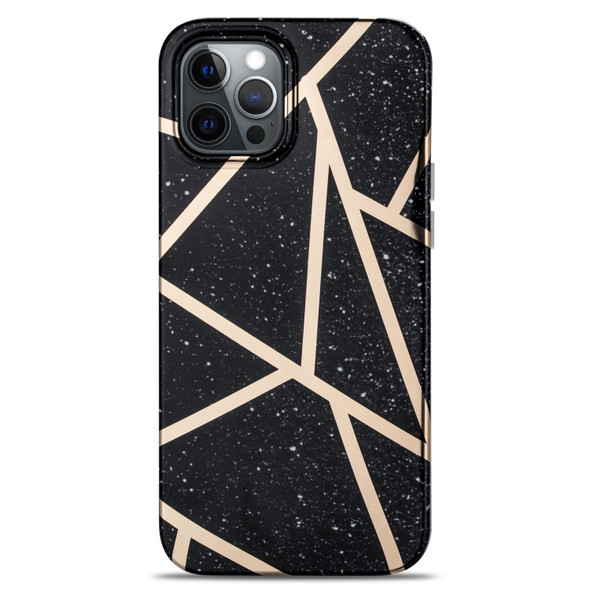 Splicing Marble Pattern TPU Protective Case For iPhone 11 Pro(Black)