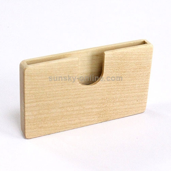 Business U-shaped Wooden Maple Card Holder Credit Card ID Case Holder