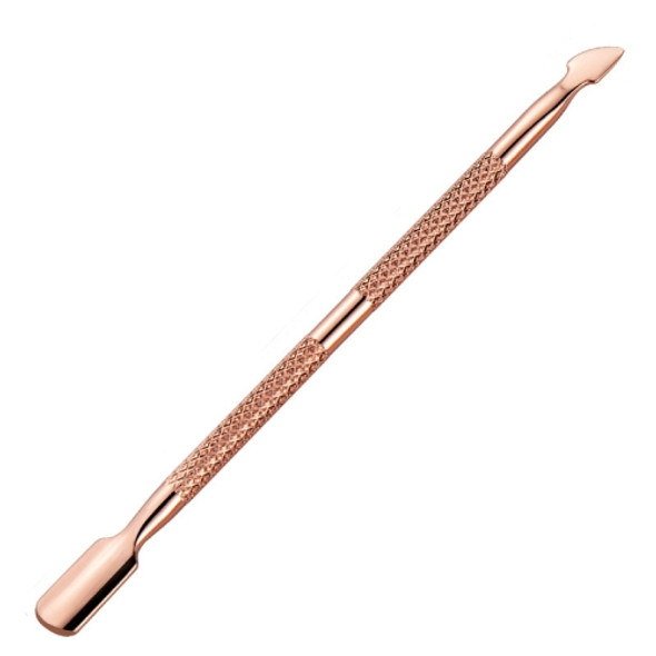 3 PCS Stainless Steel Rose Gold Double-Headed Steel Push Dead Skin Scissors Nail Set,Style: 04 Small Head