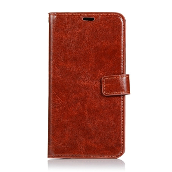 Crazy Horse Texture Horizontal Flip Leather Case with Holder & Card Slots & Wallet & Photo Frame for Galaxy S10E(brown)