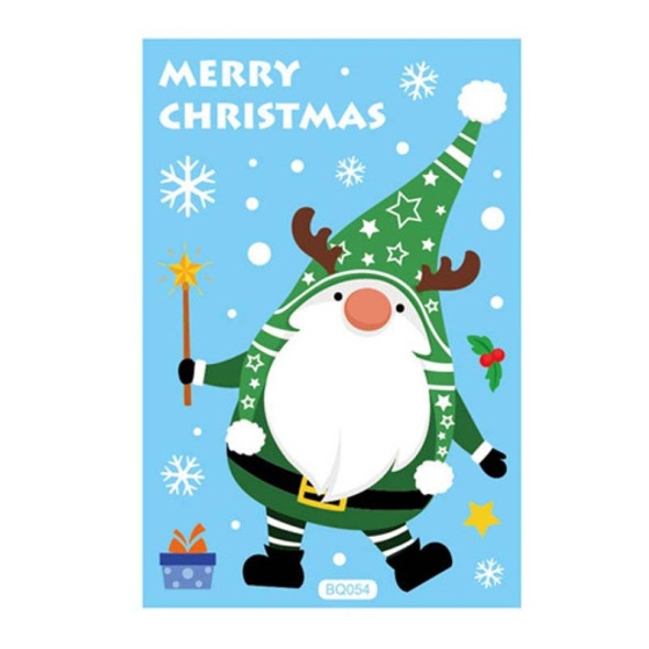 10 PCS Christmas Decoration Electrostatic Stickers Shopping Mall Glass Window Decoration Stickers(BQ054)