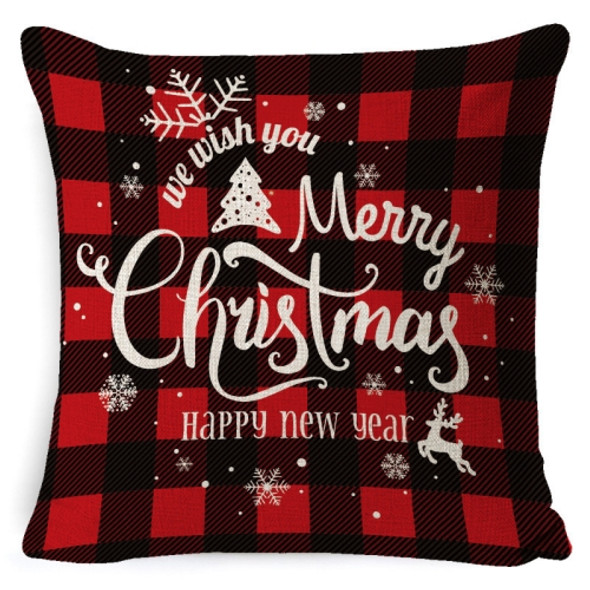 3 PCS Christmas Decoration Linen Pillowcase Without Pillow Core, Specification: 45 x 45cm(SDBZ-00123)