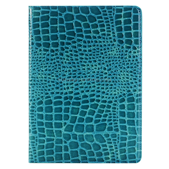 Crocodile Texture  Horizontal Flip Leather Case with Holder & Card Slots & Wallet for iPad Pro 9.7 inch(Blue)