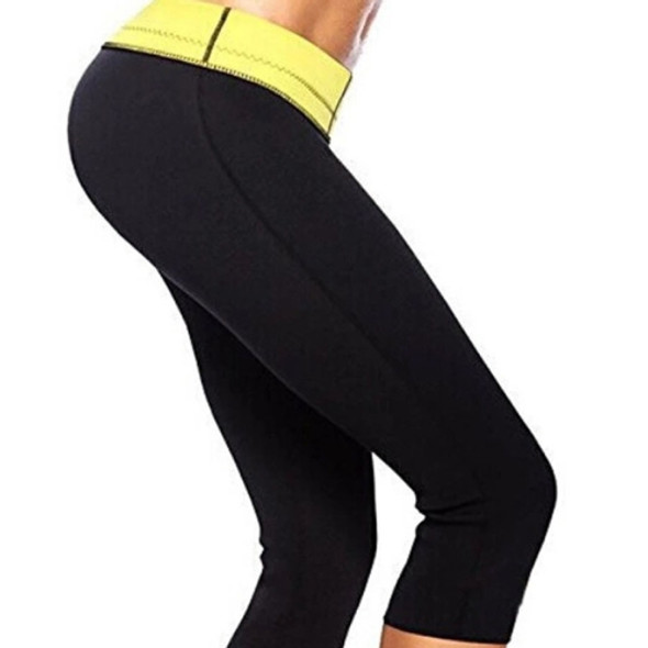 Neoprene Women Sport Body Shaping Shorts Running Fitness Pants, Size:S(Black)