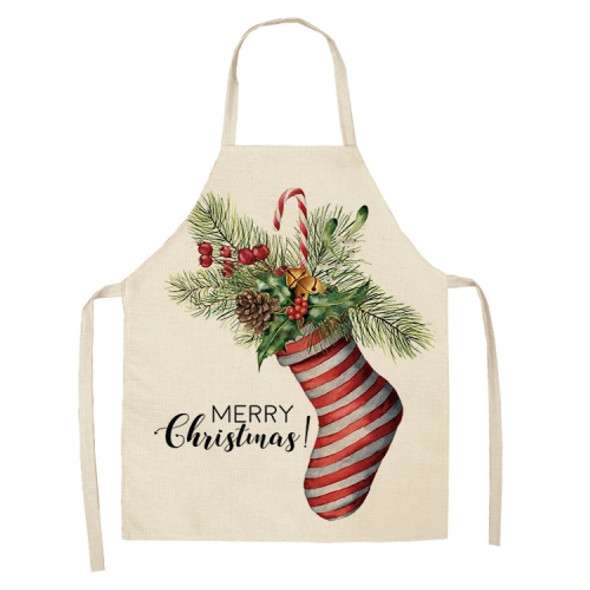 2 PCS Fabric Linen Cleaning Apron Christmas Party Decoration Apron, Specification: 47x38cm(WQ-001511)