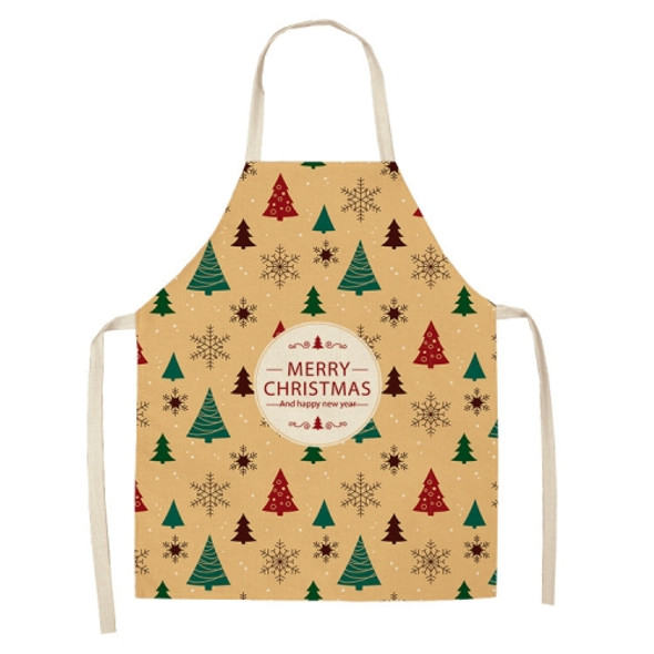 2 PCS Fabric Linen Cleaning Apron Christmas Party Decoration Apron, Specification: 68x55cm(WQ-001522)