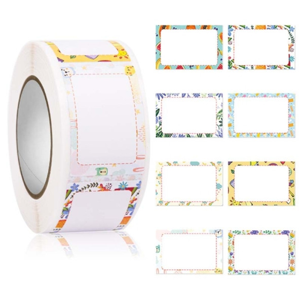 5 Rolls Cute Cartoon Children Self-Adhesive Handwritten Class Name Label Sticker, Size: 2.5x3.7cm(HA103)