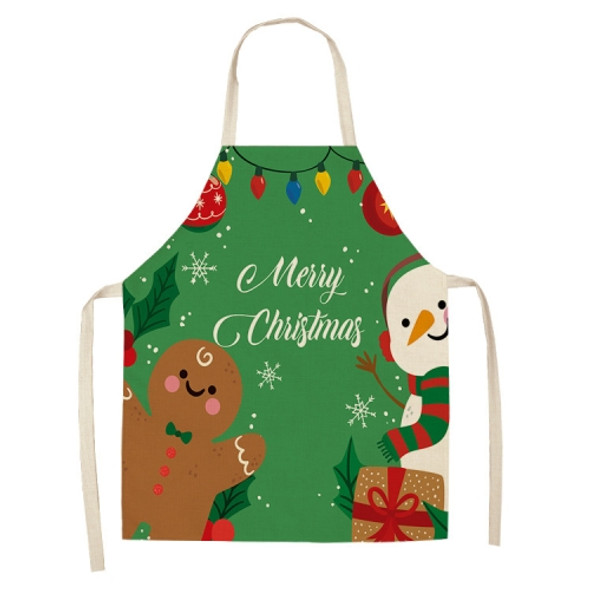 2 PCS Fabric Linen Cleaning Apron Christmas Party Decoration Apron, Specification: 47x38cm(WQ-001526)