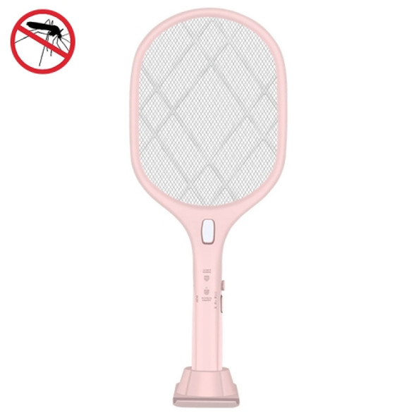 DWP-001 Powerful Mosquito Killer Lamp USB Mosquito Killer Multifunctional Fly Swatter(Pink)
