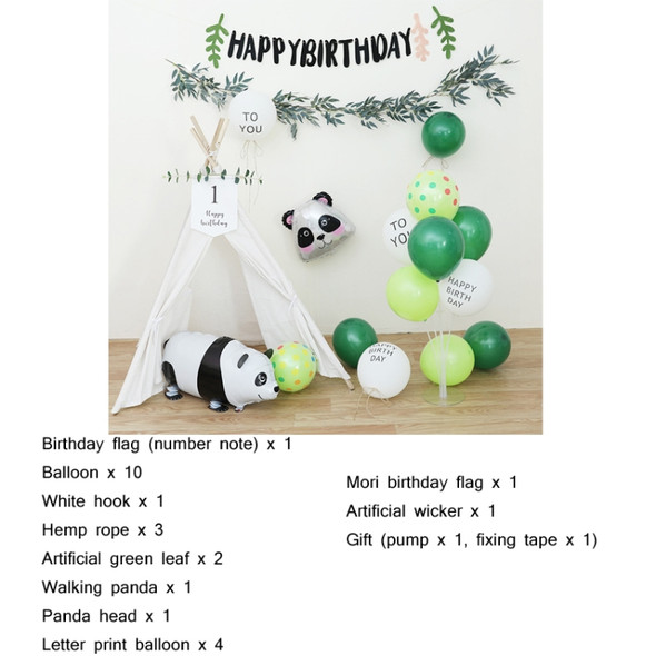 Mori Children Birthday Balloon Decoration Party Background Wall Decoration Package Specification: Type 11