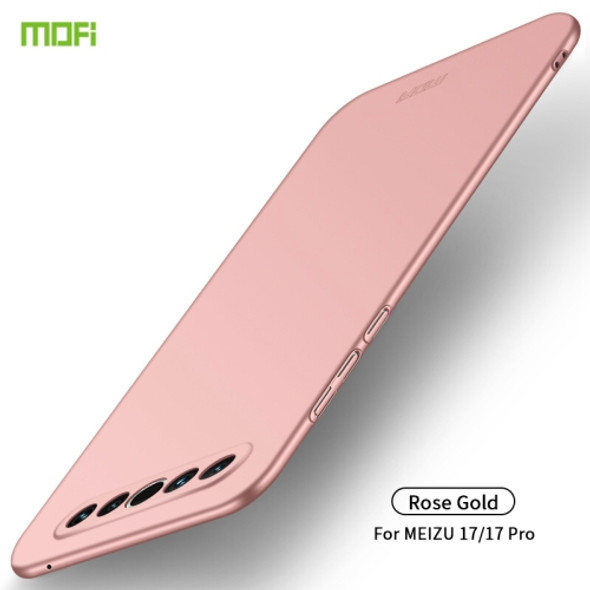 For Meizu 17 / 17 Pro MOFI Frosted PC Ultra-thin Hard Case(Rose Gold)