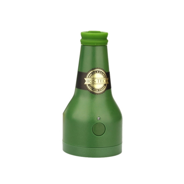 Ultrasonic Canned Beer Bubbler Wine Bottle Shape Beer Bubbler(Green)