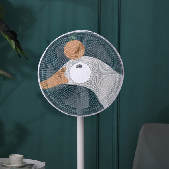 5 PCS Cartoon Electric Fan Dust Cover Children Anti-Pinching Fan Protection Cover(Duck)